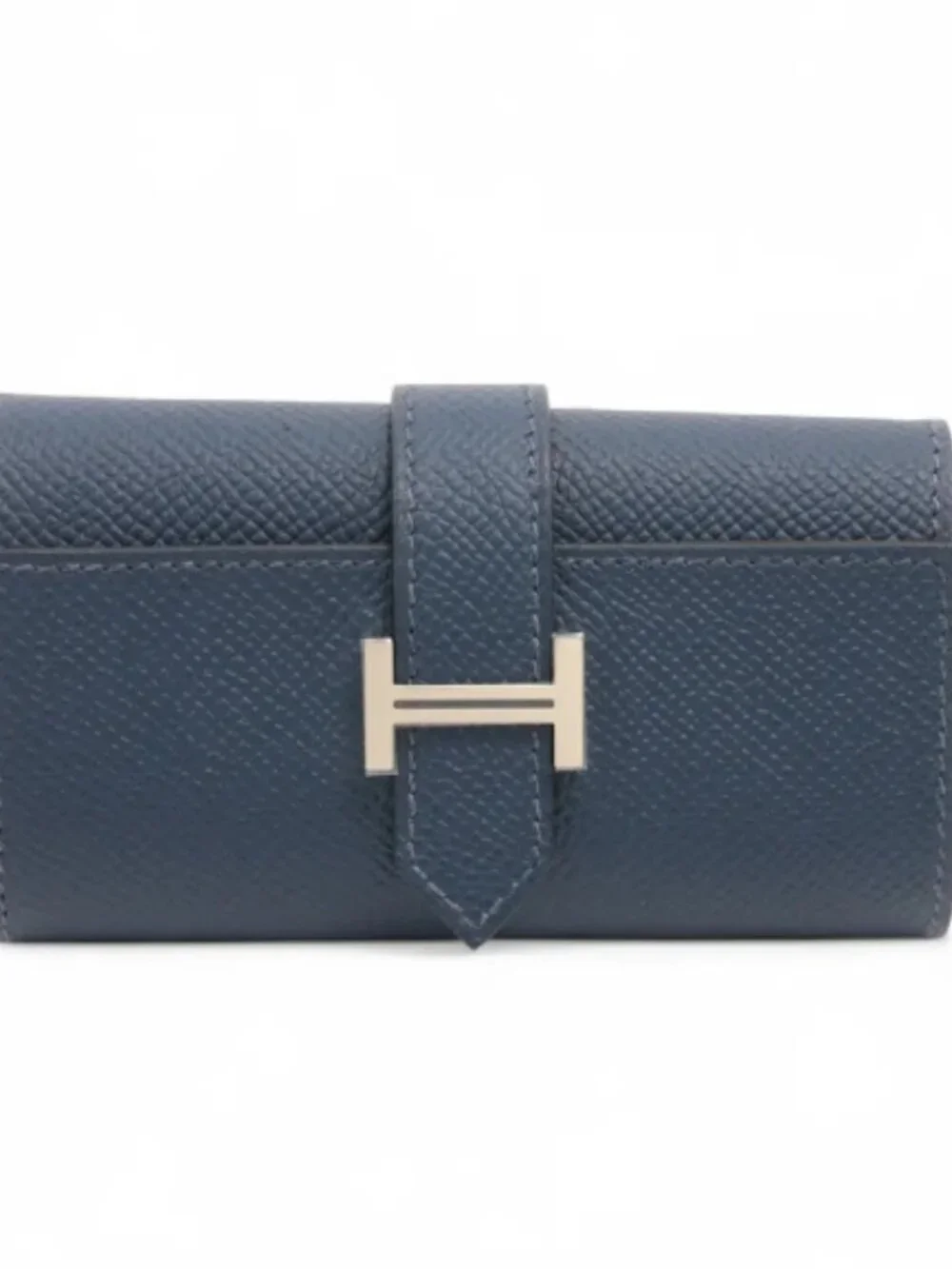 Hermès Bearn Veau Epsom Key Case Navy Blue